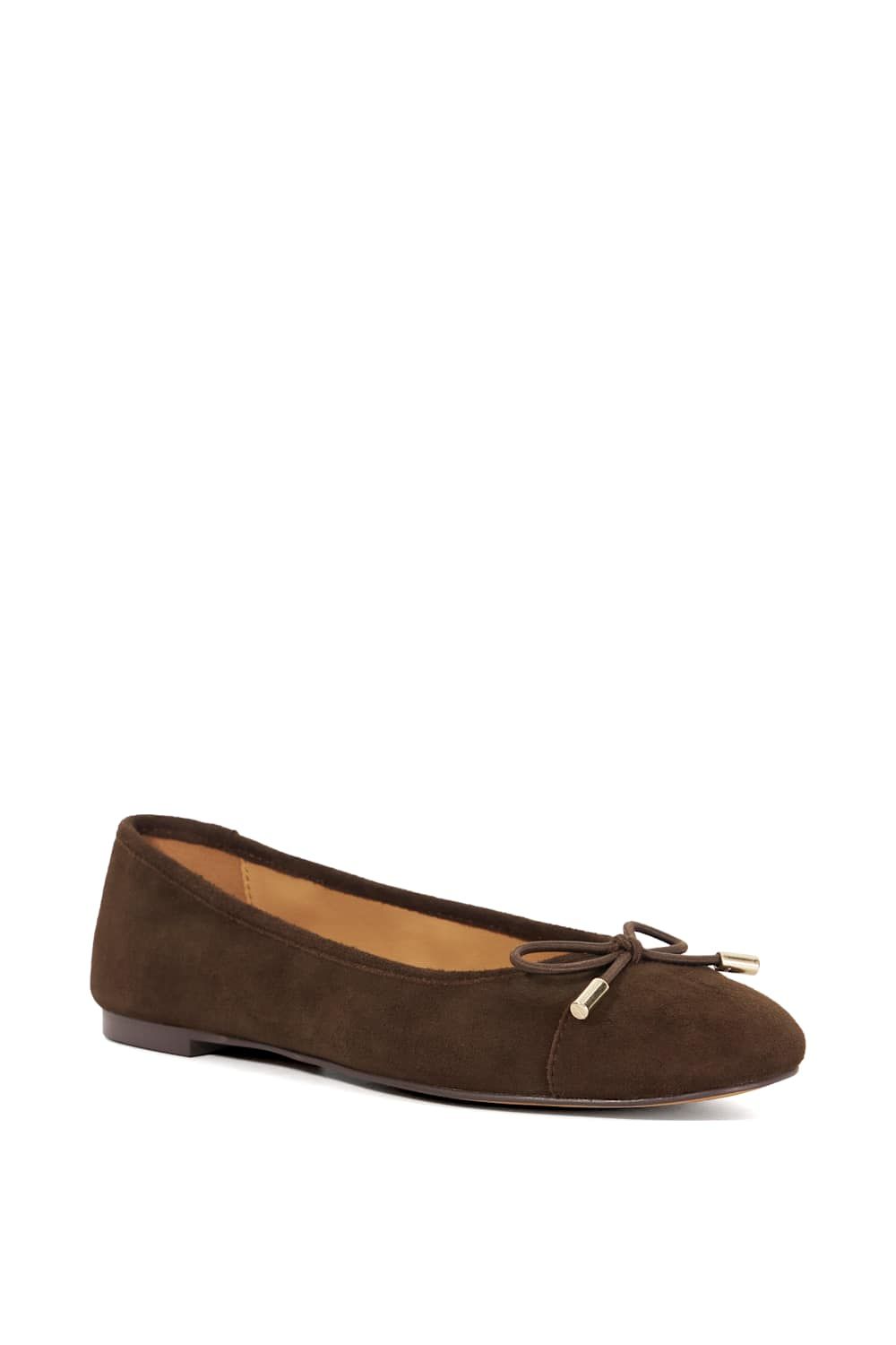 Dune London Highest' Suede Ballet Pumps