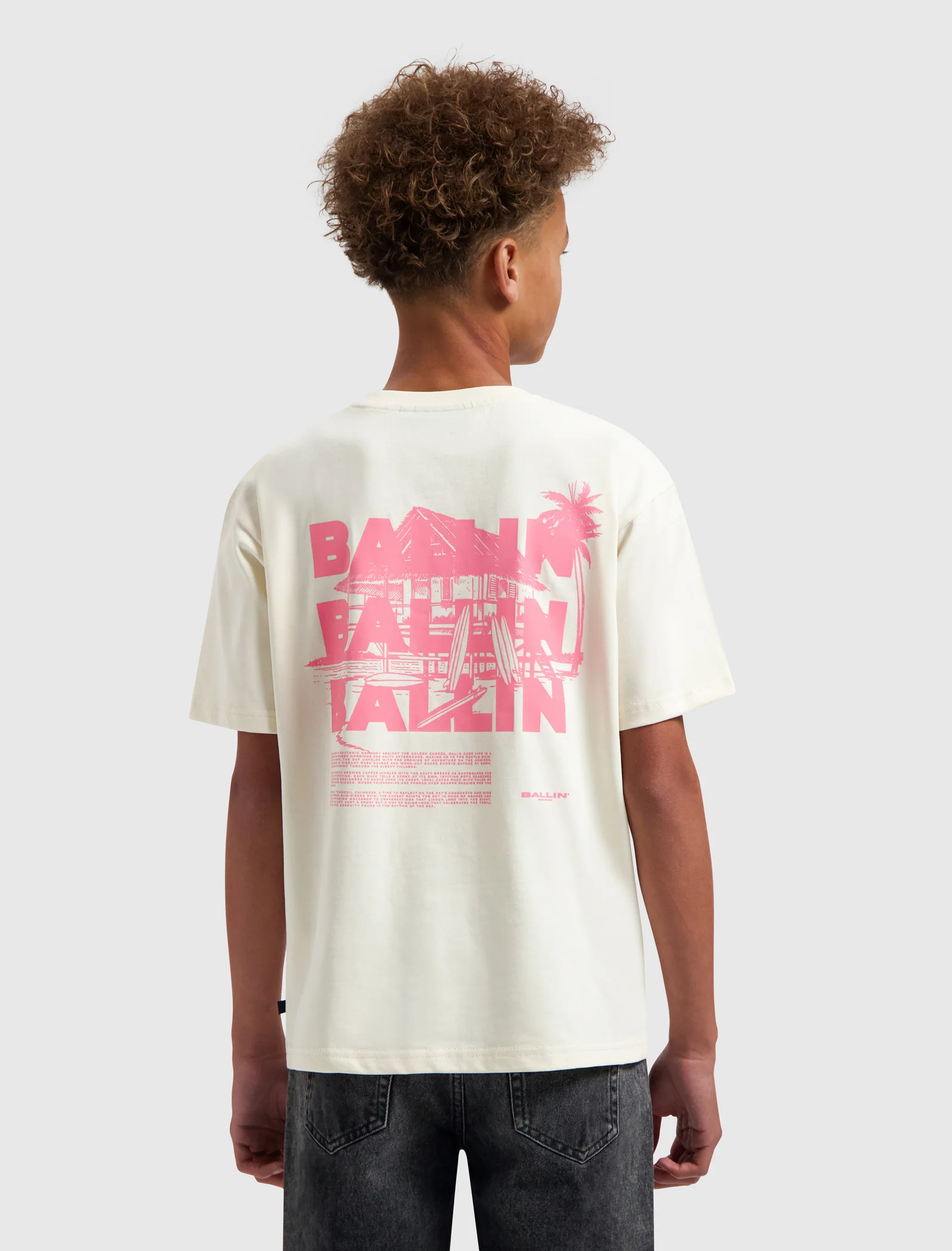 Junior Surfers Paradise House T-shirt | Ecru