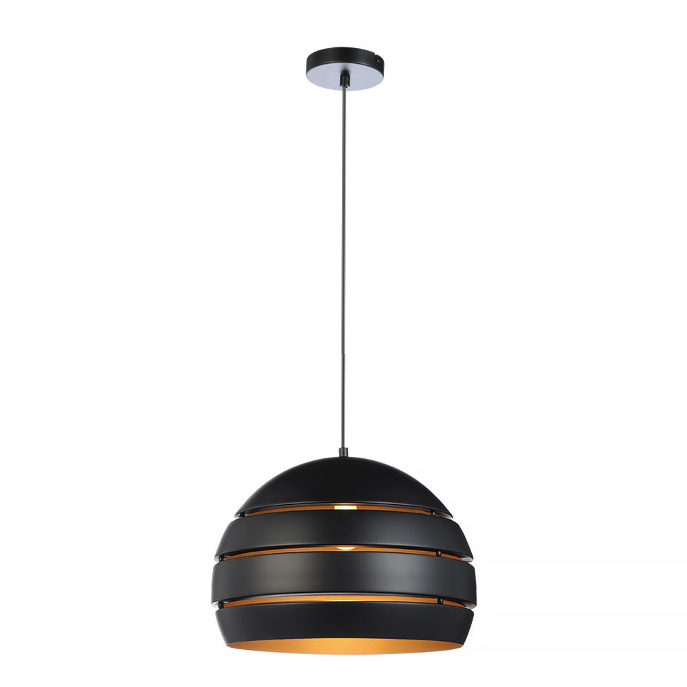 Freelight hanglamp Djarin - 1 lichts - 40 x 150  cm - zwart goud