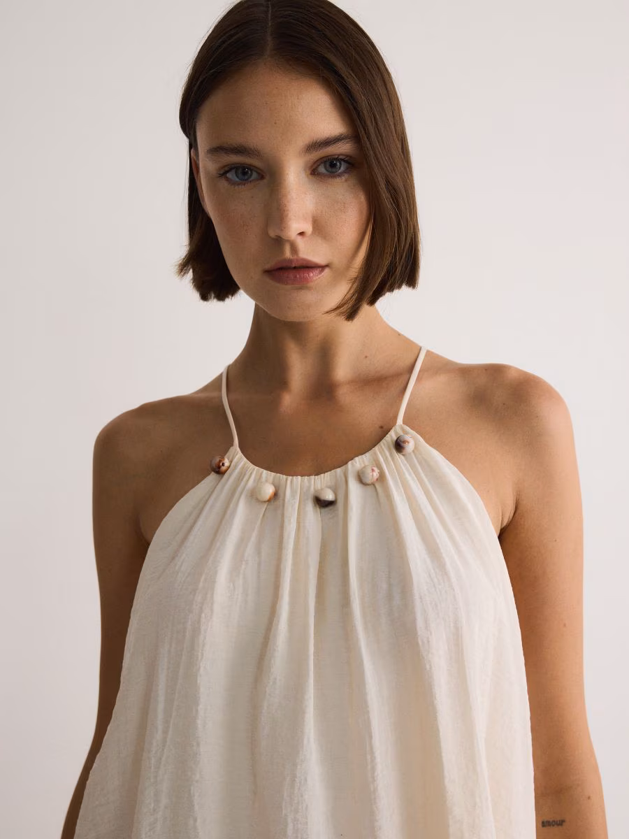 Blouse With Peplum Hem