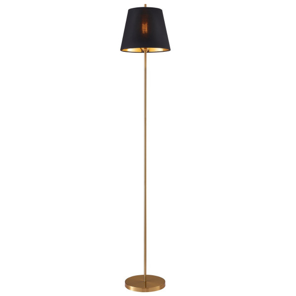 Lampa podłogowa złoto-czarna Elena 1xE27x20W wym:169x40x40cm Polux