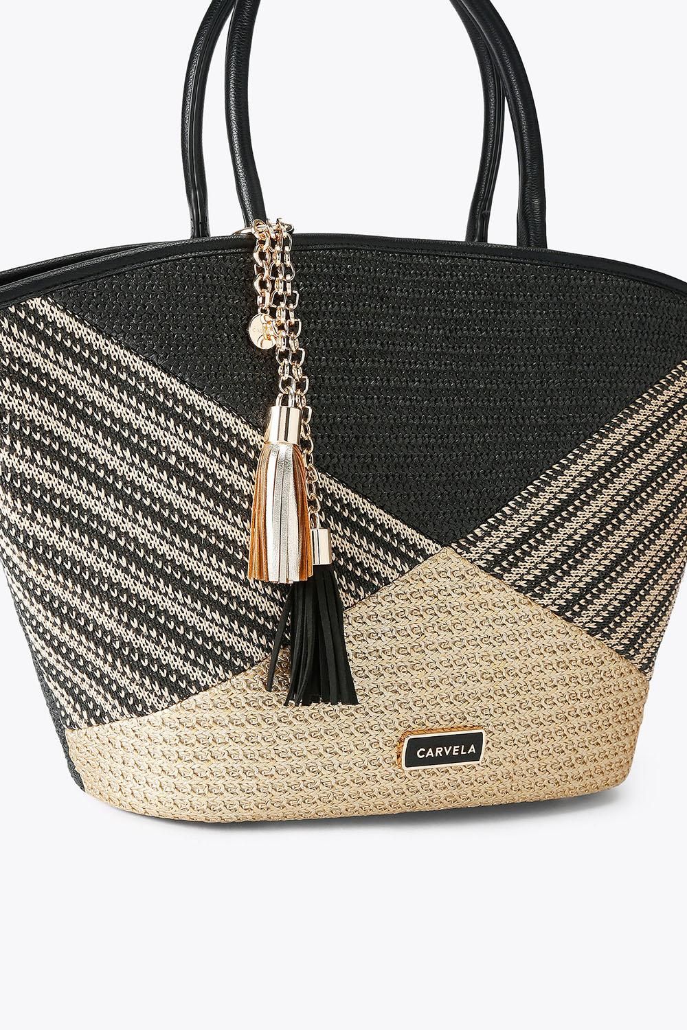 Carvela Elena Stripe Basket' Bag