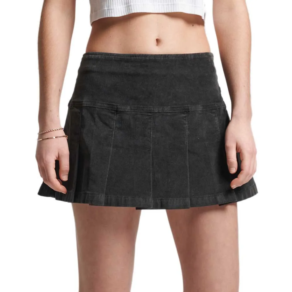 Superdry Vintage Cord Pleat Mini skirt