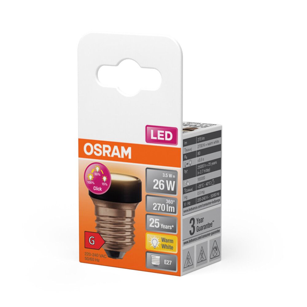 DEKORATIVE PÆRER LEDVANCE RETROFIT 3,5 W 2700 K