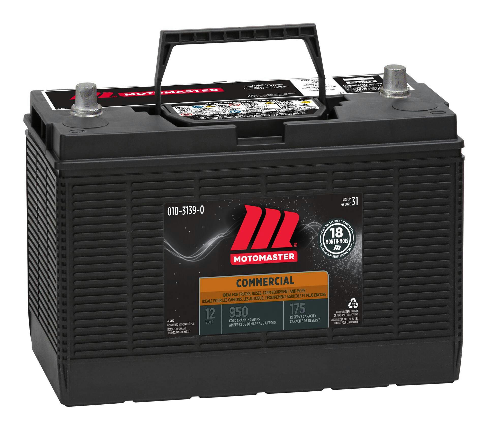 MOTOMASTER Commercial Group Size 31A Battery, 950 CCA