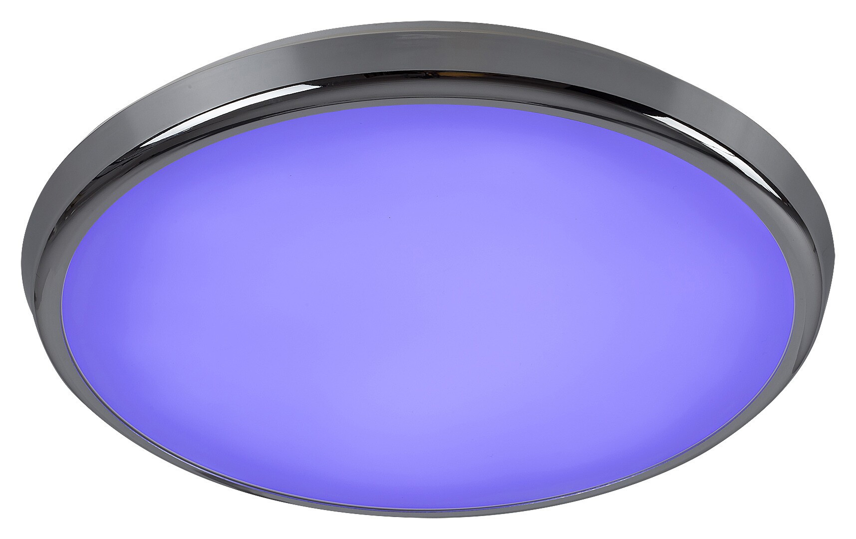 Plafon Balthasar z pilotem okrągły srebrny LED 1x18W 30cm IP44 Rabalux