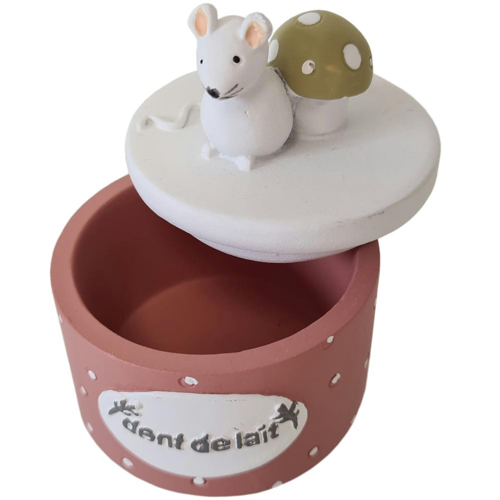 - Petite boîte marron à dents de lait