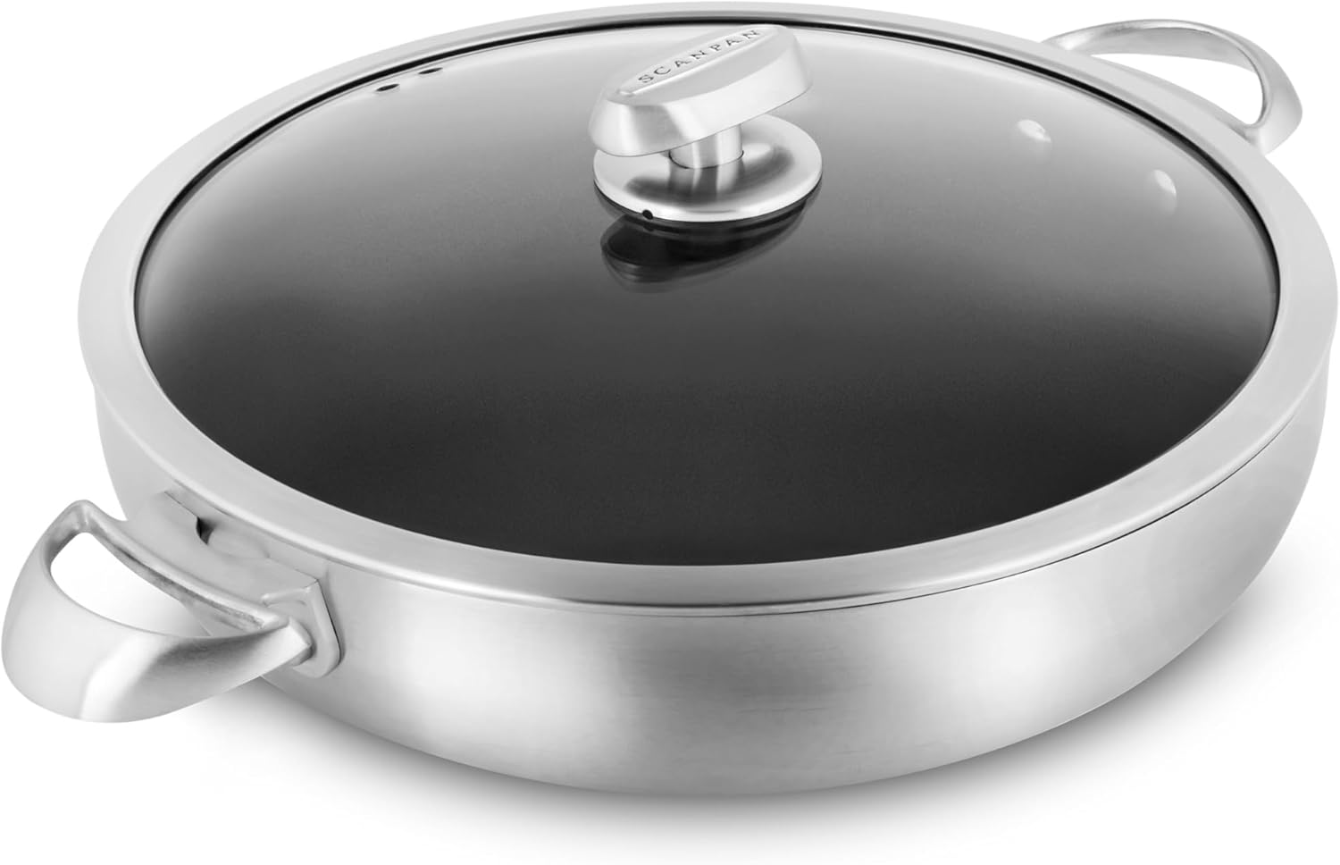 Scanpan CX+ 12.5 Braiser - 5.5-quart - Stratanium Plus Nonstick Chef's Pan - 5-ply Stainless Steel