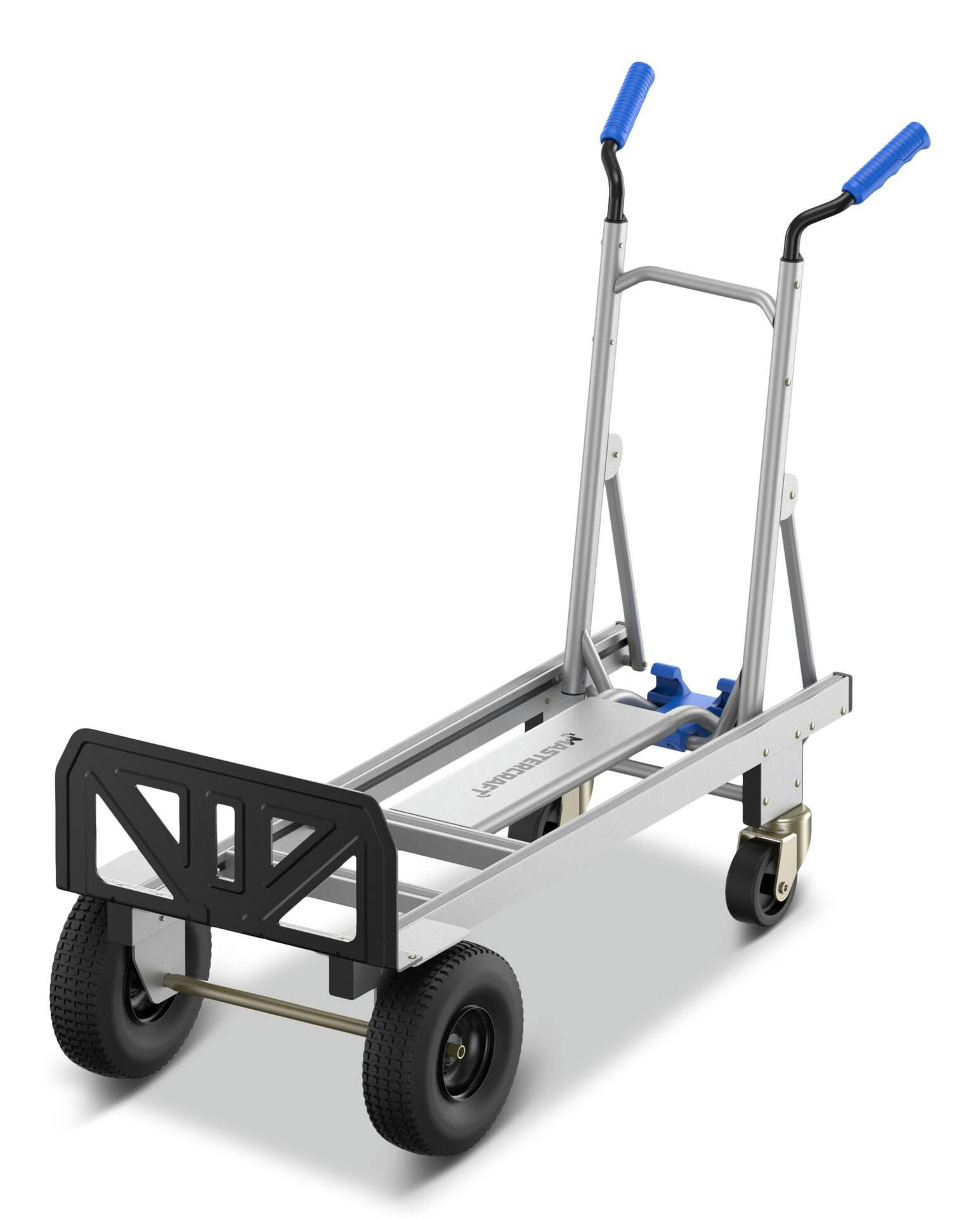 Mastercraft 2-in-1 Aluminum Hand Truck, 10-in Tires, 600-lb
