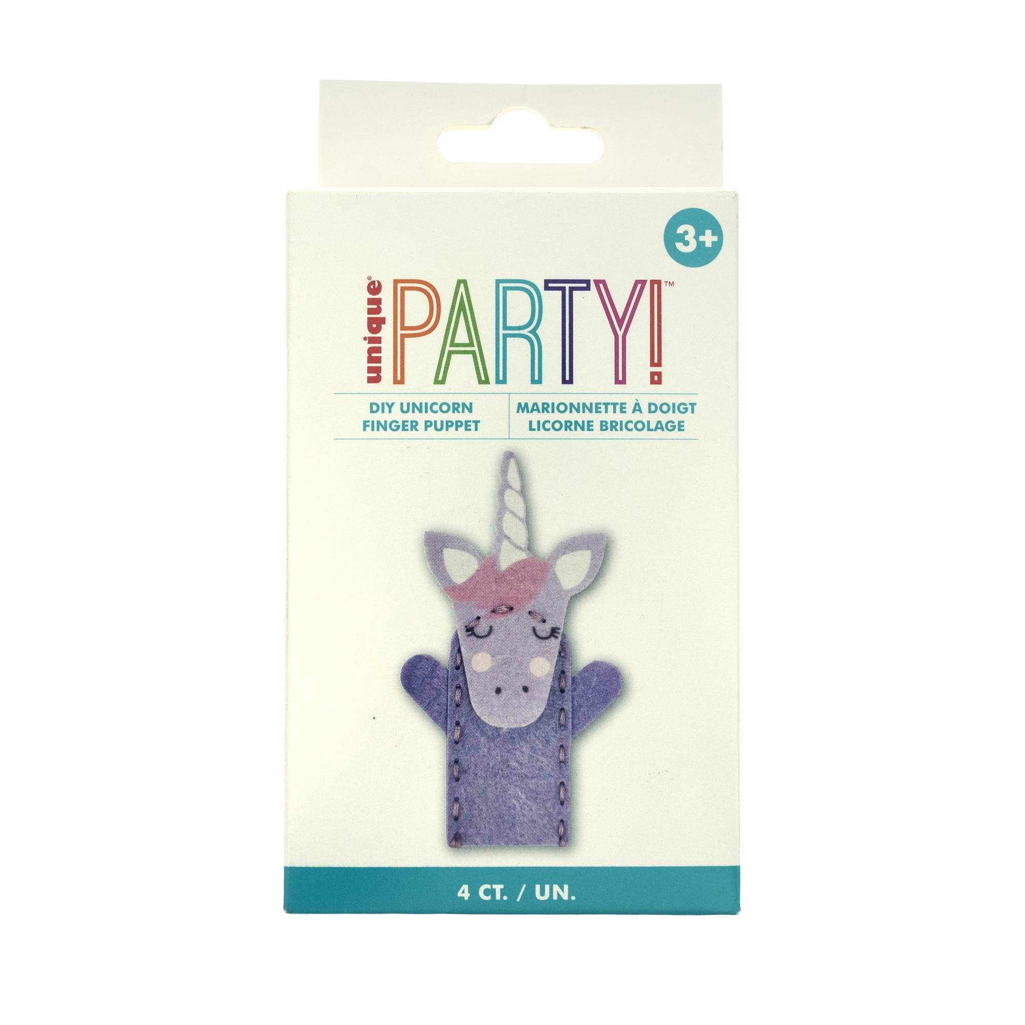 Sew Your Own Unicorn Finger Puppet Kit 4 Pack