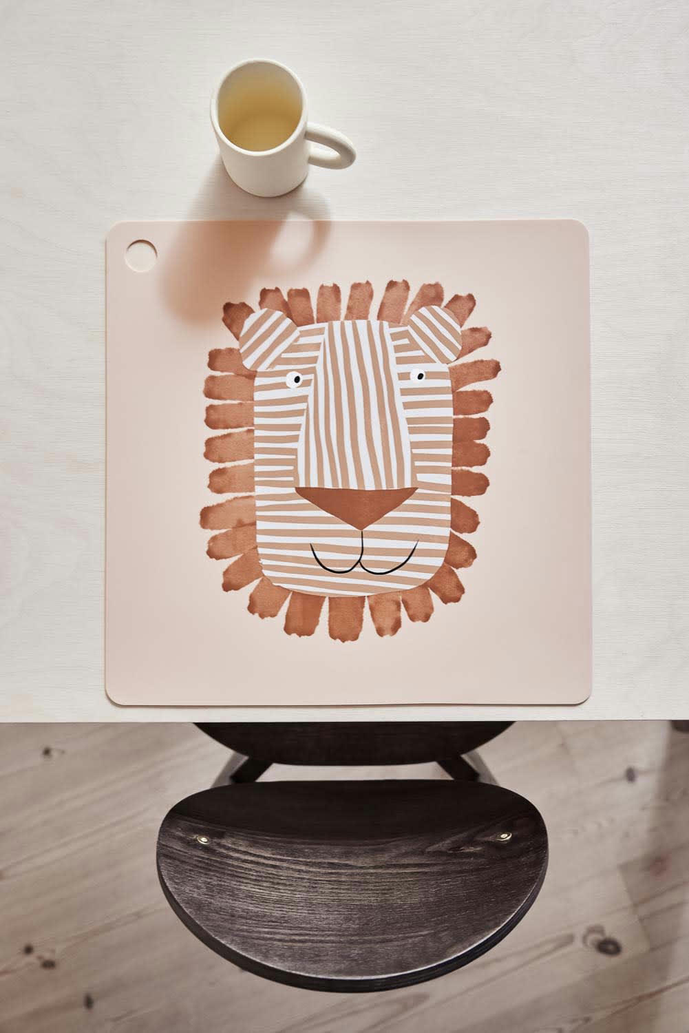 LOBO - Set de table marron en silicone H0,15x38x38cm