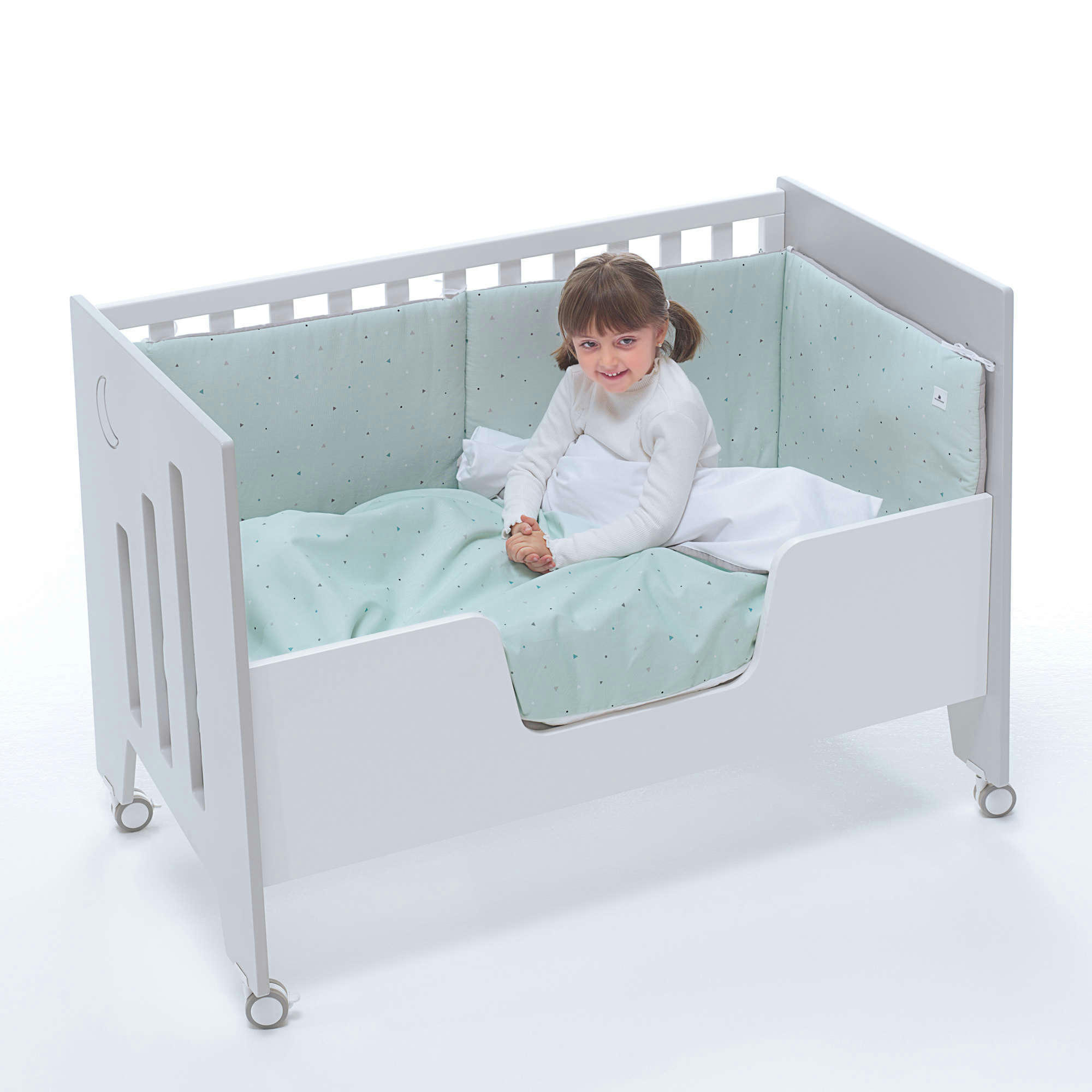 OMNI - Barrière junior en blanc por lit bebé 60x120 cm