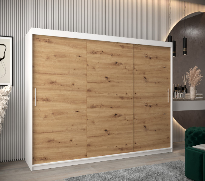 Szafa przesuwna Garderoba Tokyo 250 biały   artisan