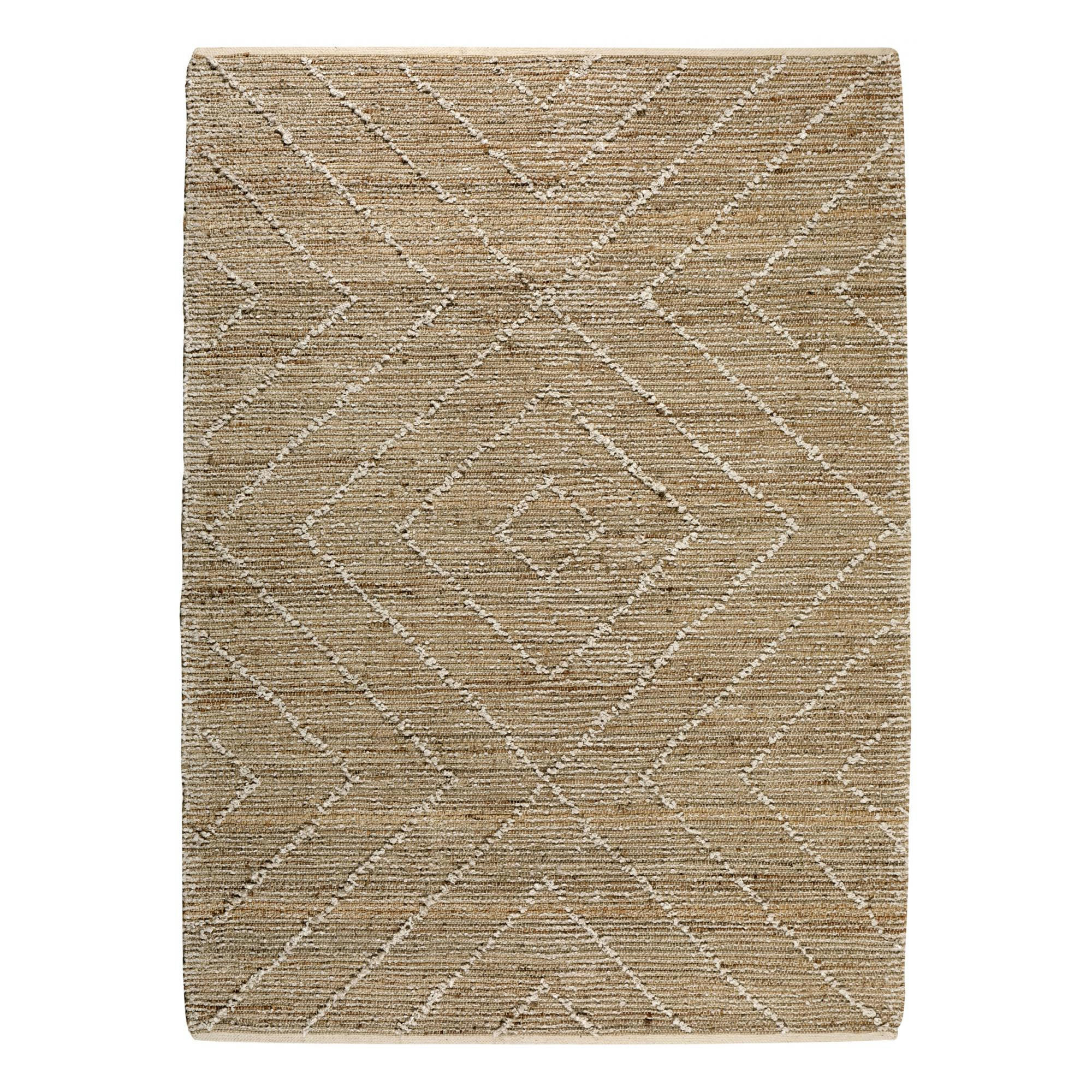 WORGAN - Tapis  en jute ivoire 160 x 230