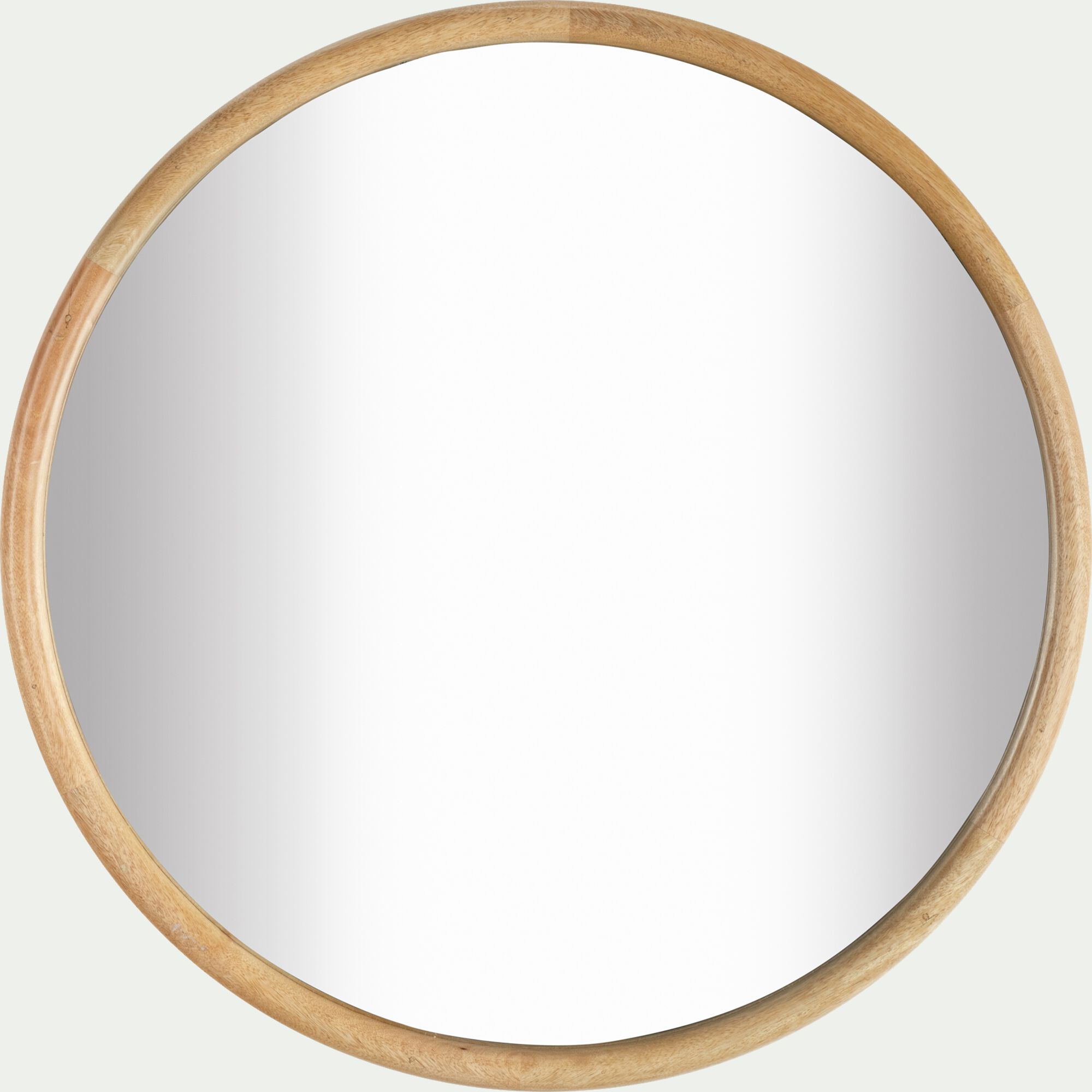 ARDARA - Miroir rond en bois de manguier - naturel D70cm