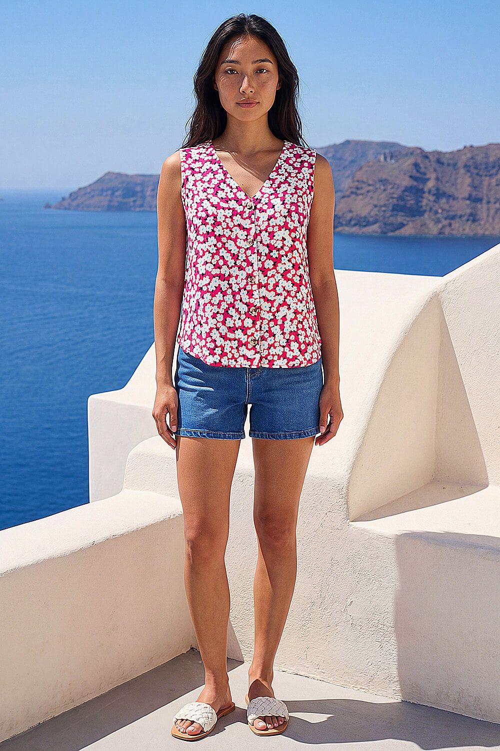 Roman Petite Ditsy Blouse