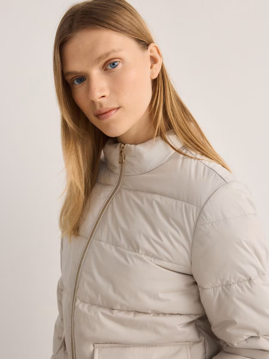 Cropped Quilted Jacket