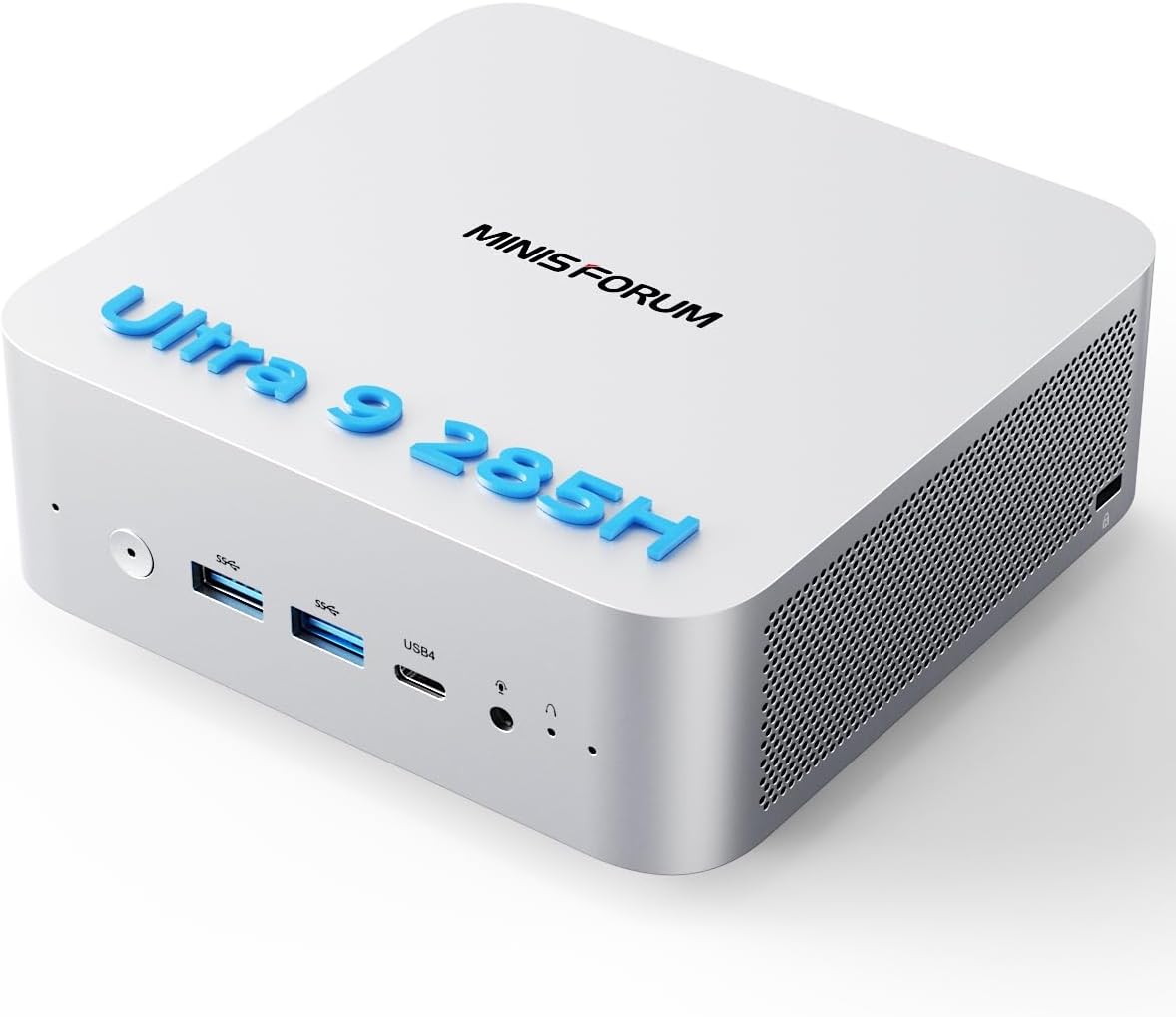 MINISFORUM M1 Pro AI Mini PC Intel Core Ultra 9 285H (16C/16T  Up to 5.4Ghz)  32GB DDR5 1TB SSD  99 TOPS  2xUSB4/HDMI/DP Quad Display  OCuLink  2.5G LAN  Dual Speaker/DMIC  WiFi 7  BT5.4  Arc 140T GPU