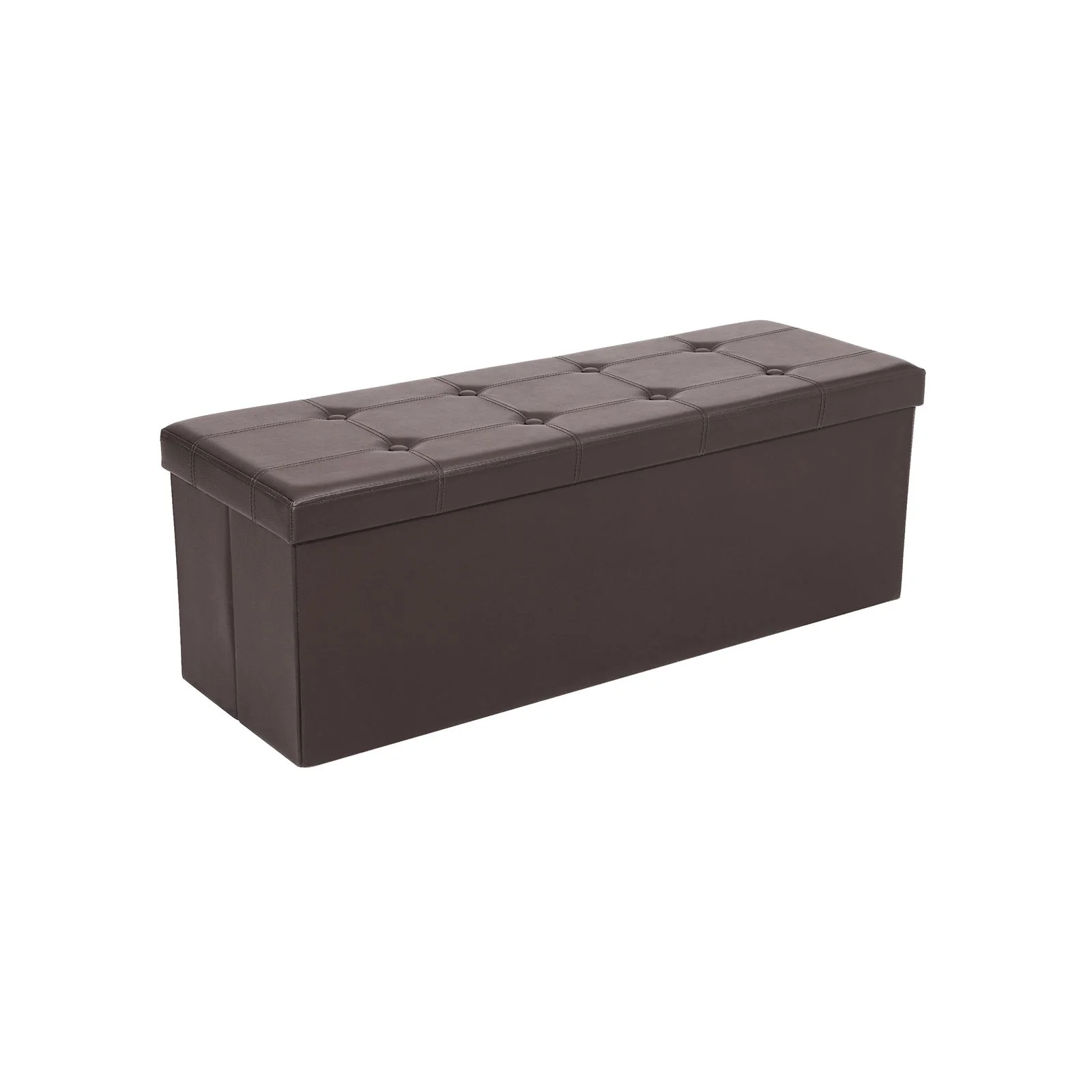 Banc de rangement 120L brun