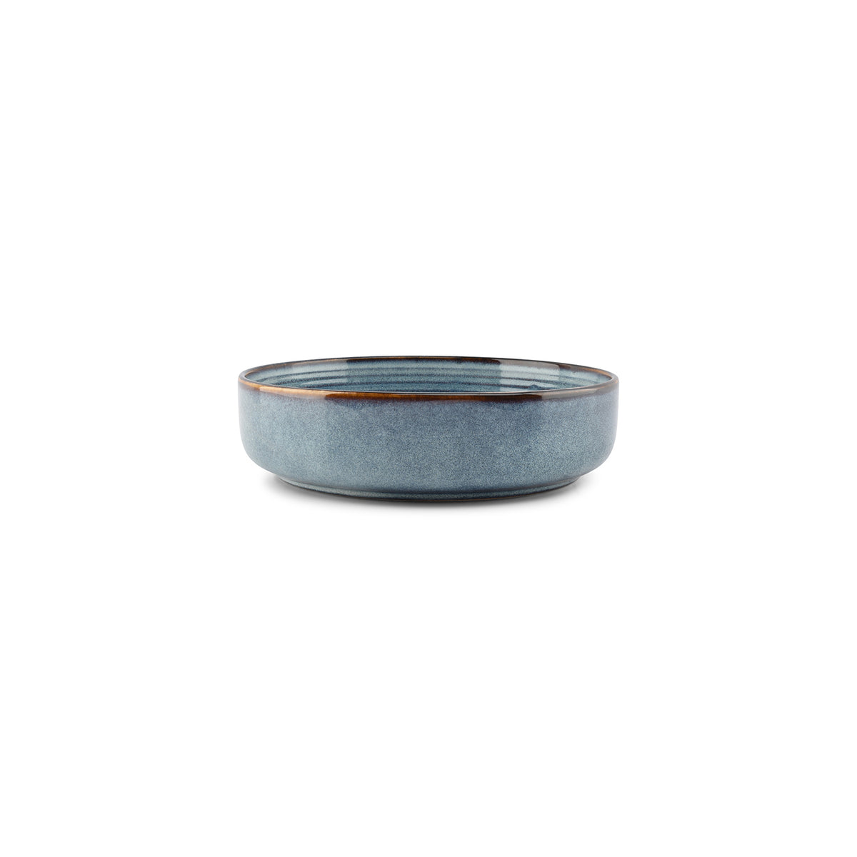 Ona - Diep bord 22xH6cm blauw Duna - Set van 2