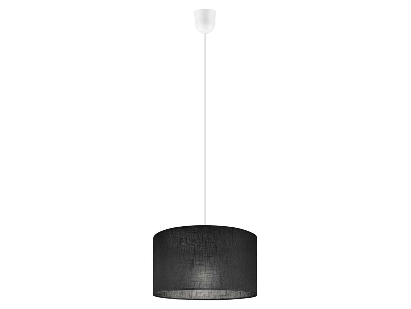 Lampa wisząca Vivian tkaninowa czarna