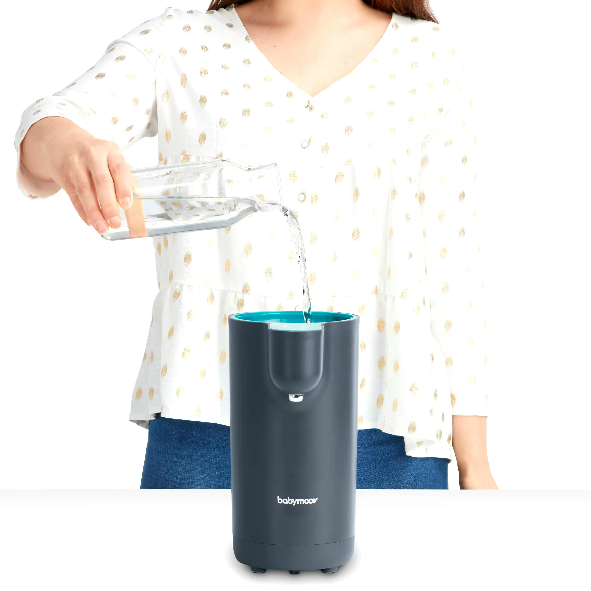 Babymoov Milky Now Smart Instant Water & Water Dispenser, Stainless Steel