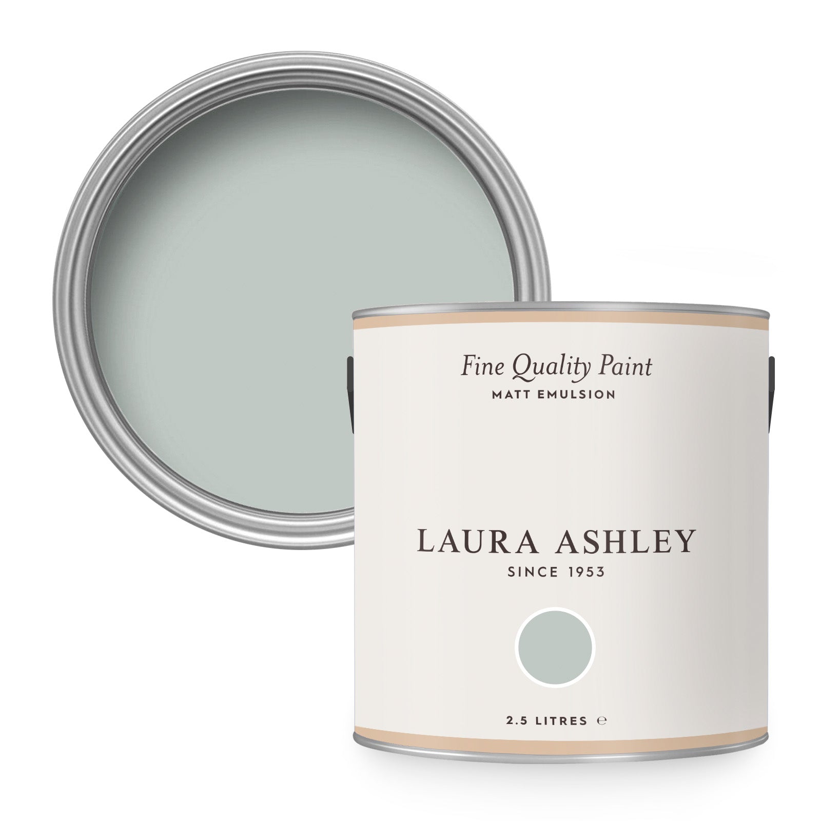 Laura Ashley Muurverf Mat Pale Grey Green 2,5 liter