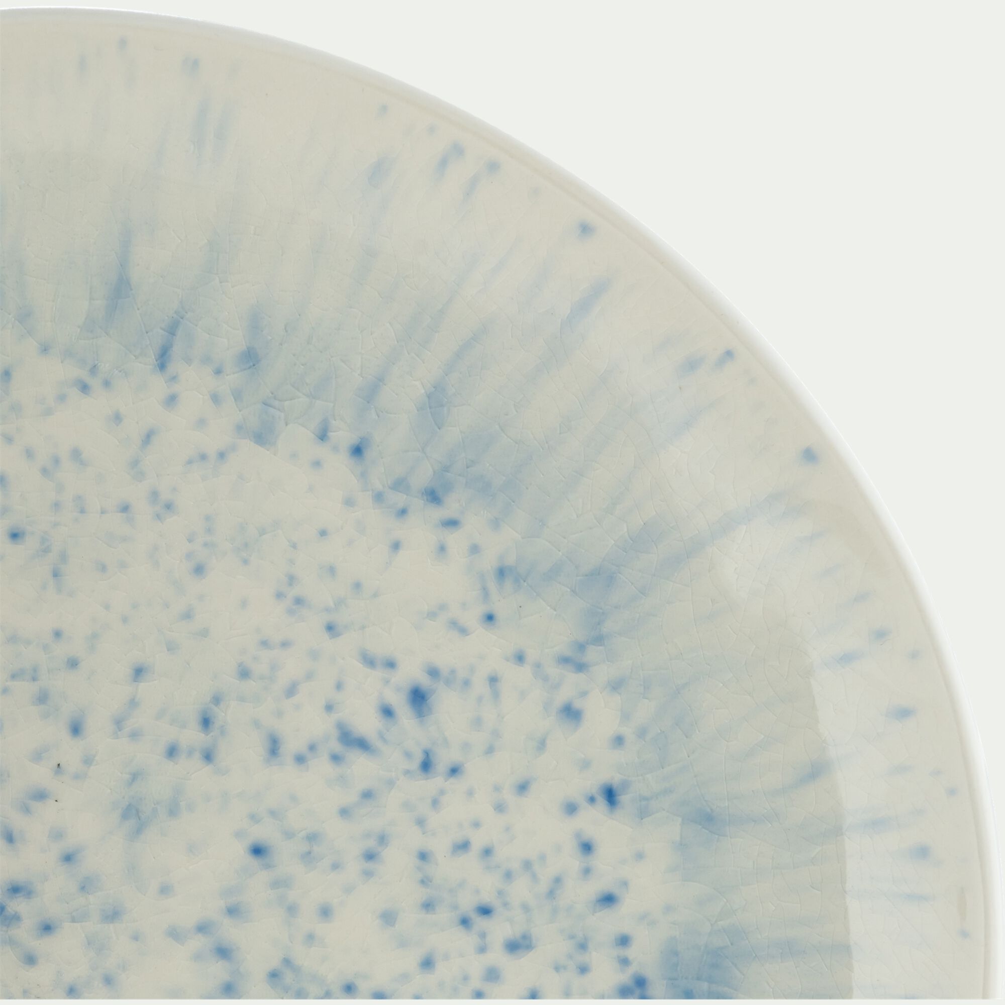 CALICO - Assiette plate en grès D27,5cm - bleu
