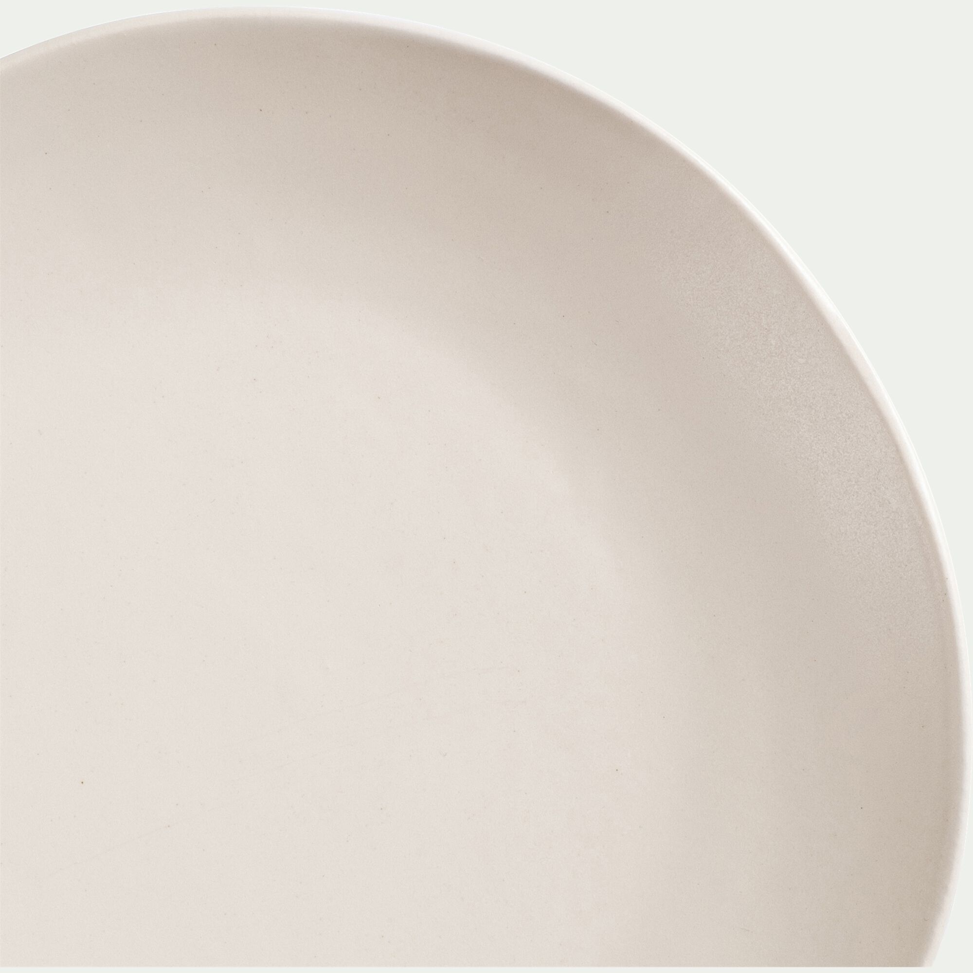 SOUSSE - Assiette à dessert en grès D21cm - blanc ventoux