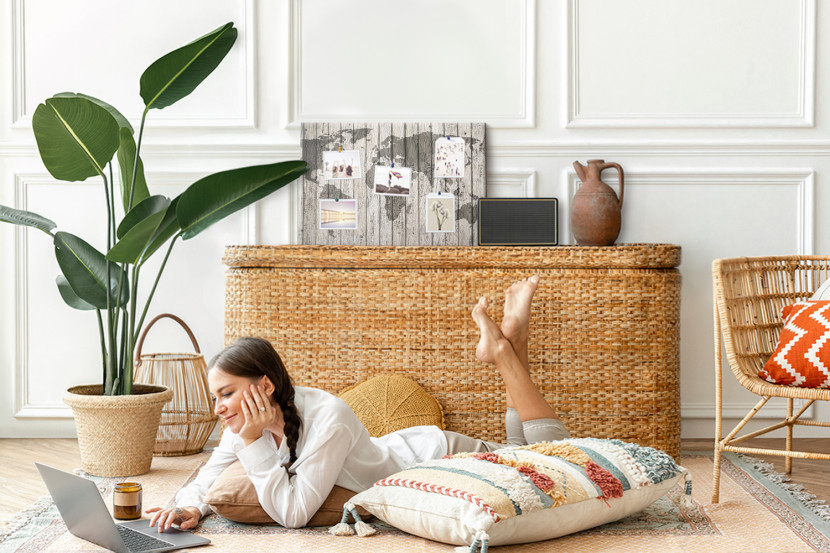 Tablica korkowa z nadrukiem do sypialni   pinezki Organizer