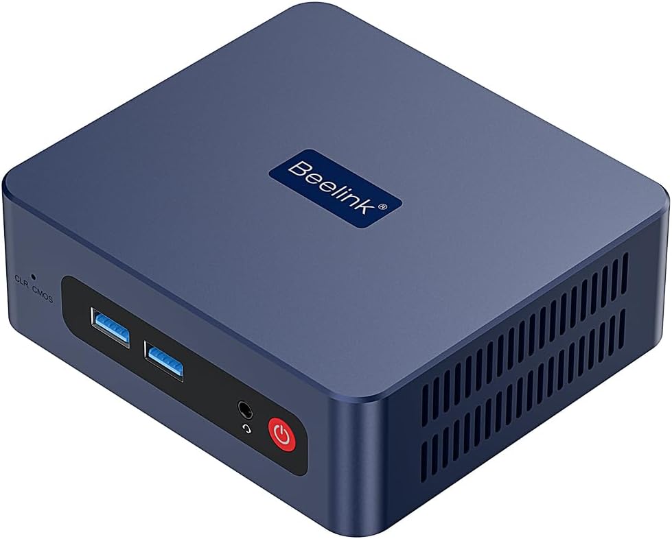 Beelink SER3 Mini PC  AMD Ryzen 3 3200U(up to 3.5GHz) 2C/4T  Mini Computer 16GB DDR4 RAM 500GB SSD  Mini Desktop Computer 4K@60Hz Dual HDMI Display WiFi6/BT5.2/WOL/HTPC/W-11 Pro