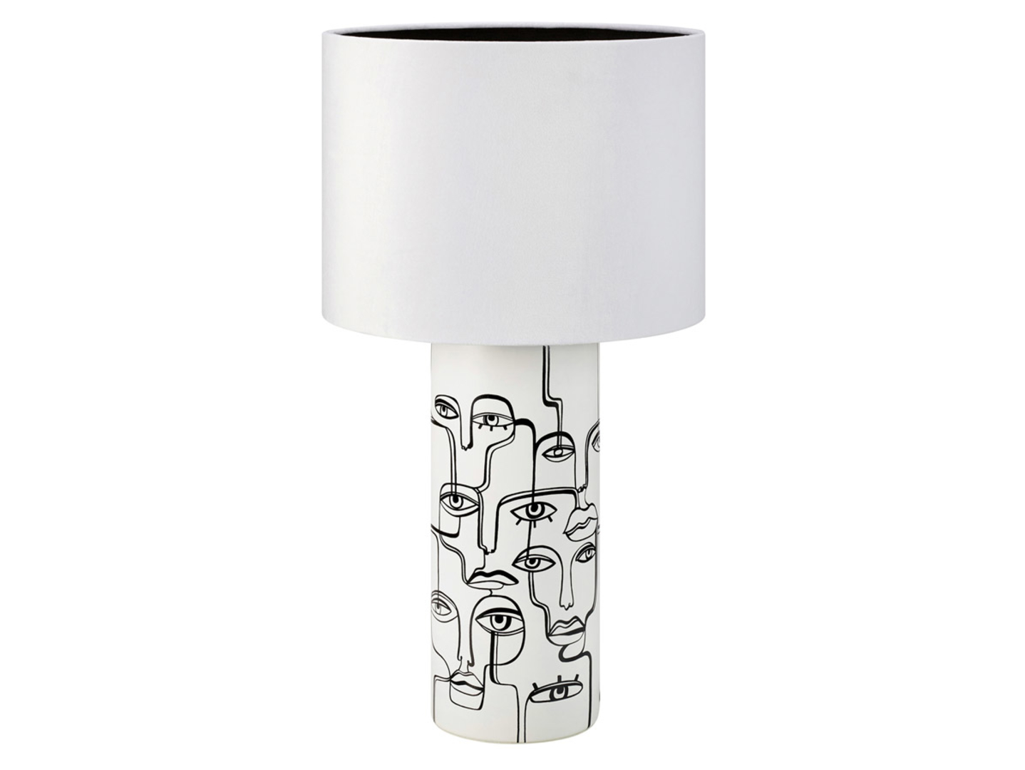 Lampa stołowa Family ceramiczna biała