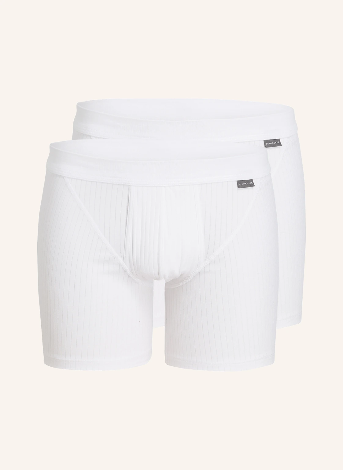 SCHIESSER 2er-Pack Boxershorts COTTON ESSENTIALS
