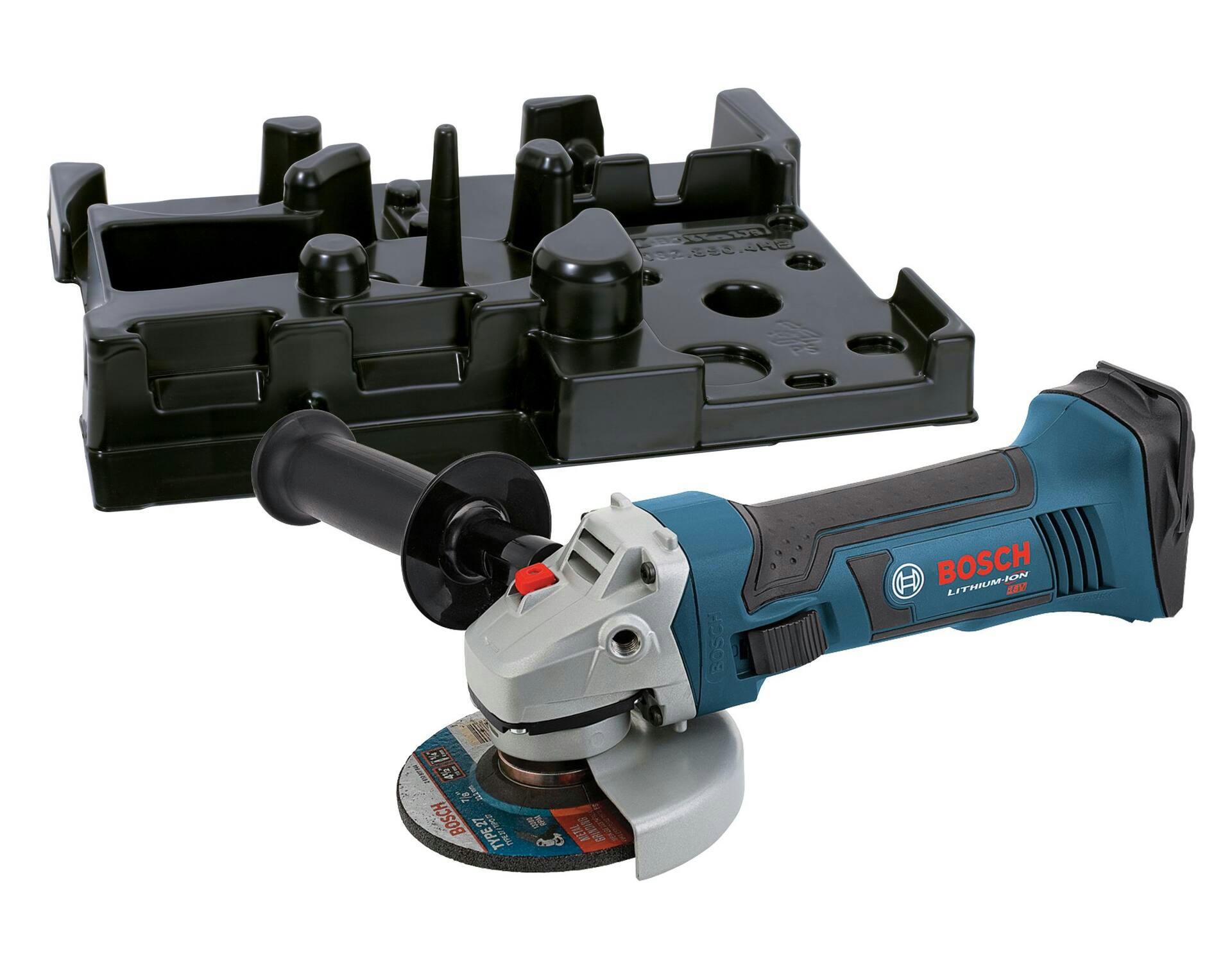 Bosch GWS18V-45 18V Lithium-Ion Cordless Angle Grinder with Auxiliary Handle, Tool Only, 4-1/2-in