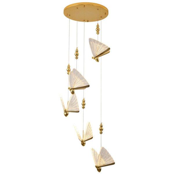 Ekskluzywna LAMPA WISZĄCA LED BEE LAMP 5 złota