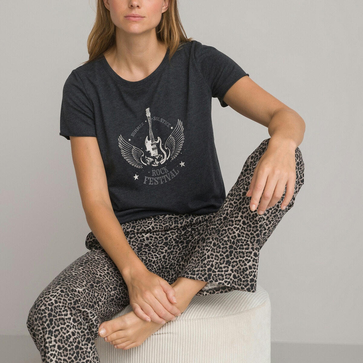 Pyjama pur coton imprimé