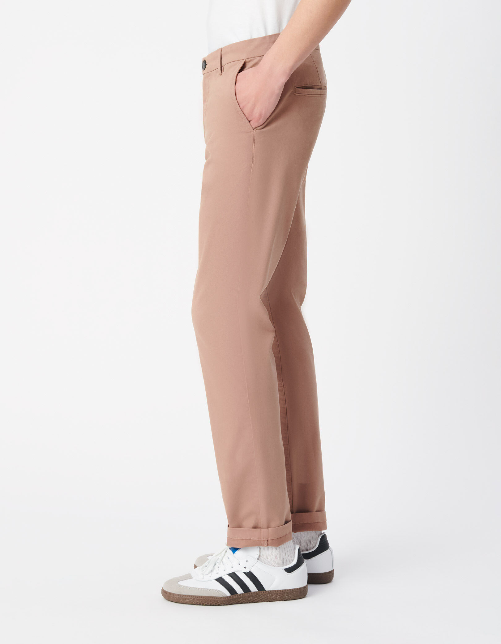 Pantalon chino slim bleu Homme
