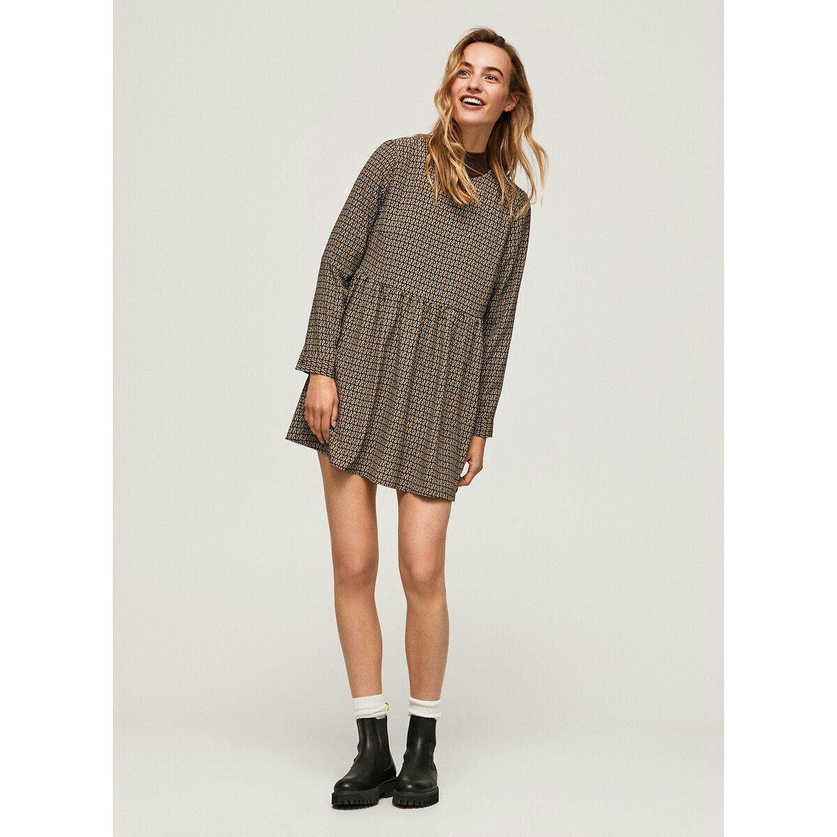 Robe courte imprimée