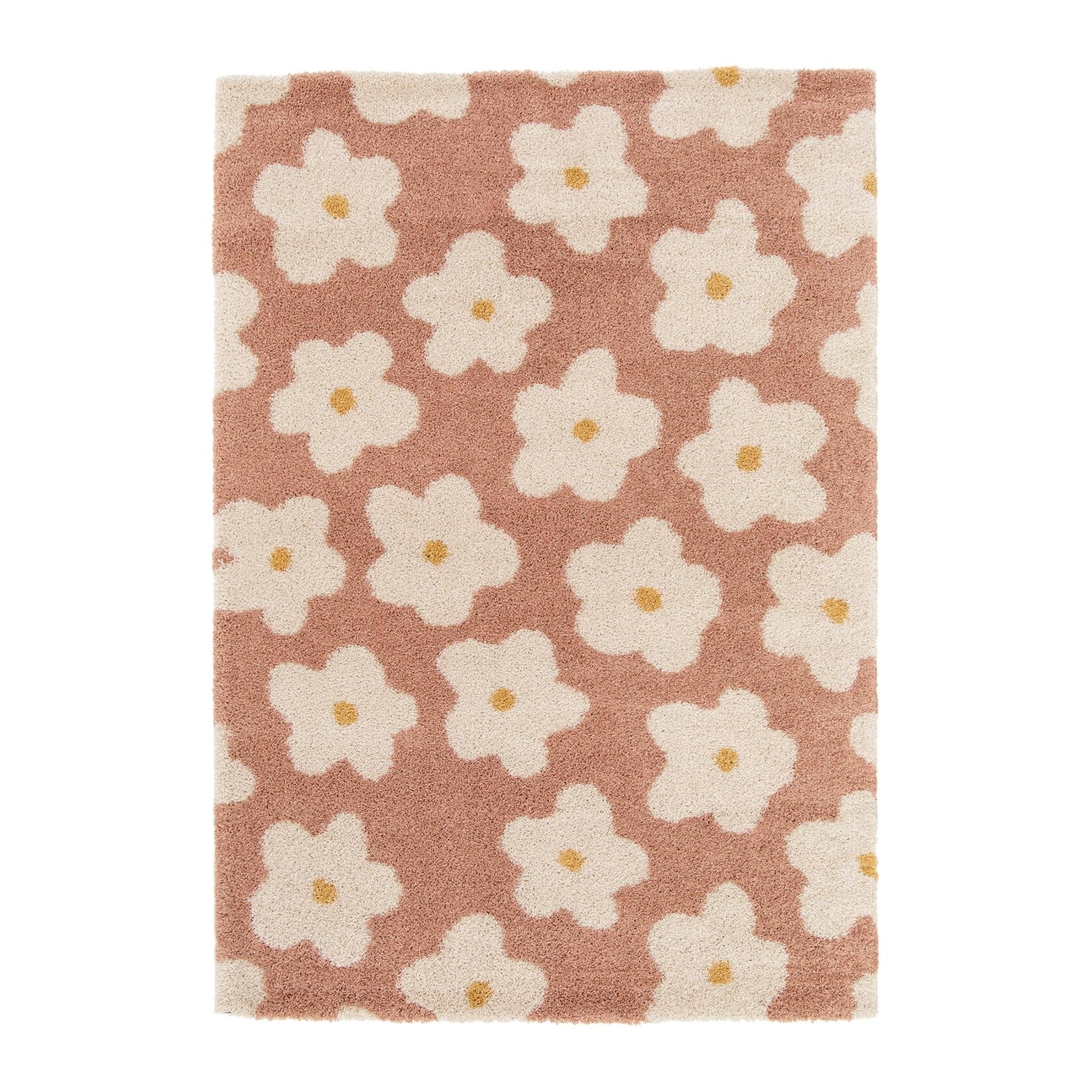 AFK Living vloerkleed Bloemen - voor kinderen - roos - 120 x 170 cm