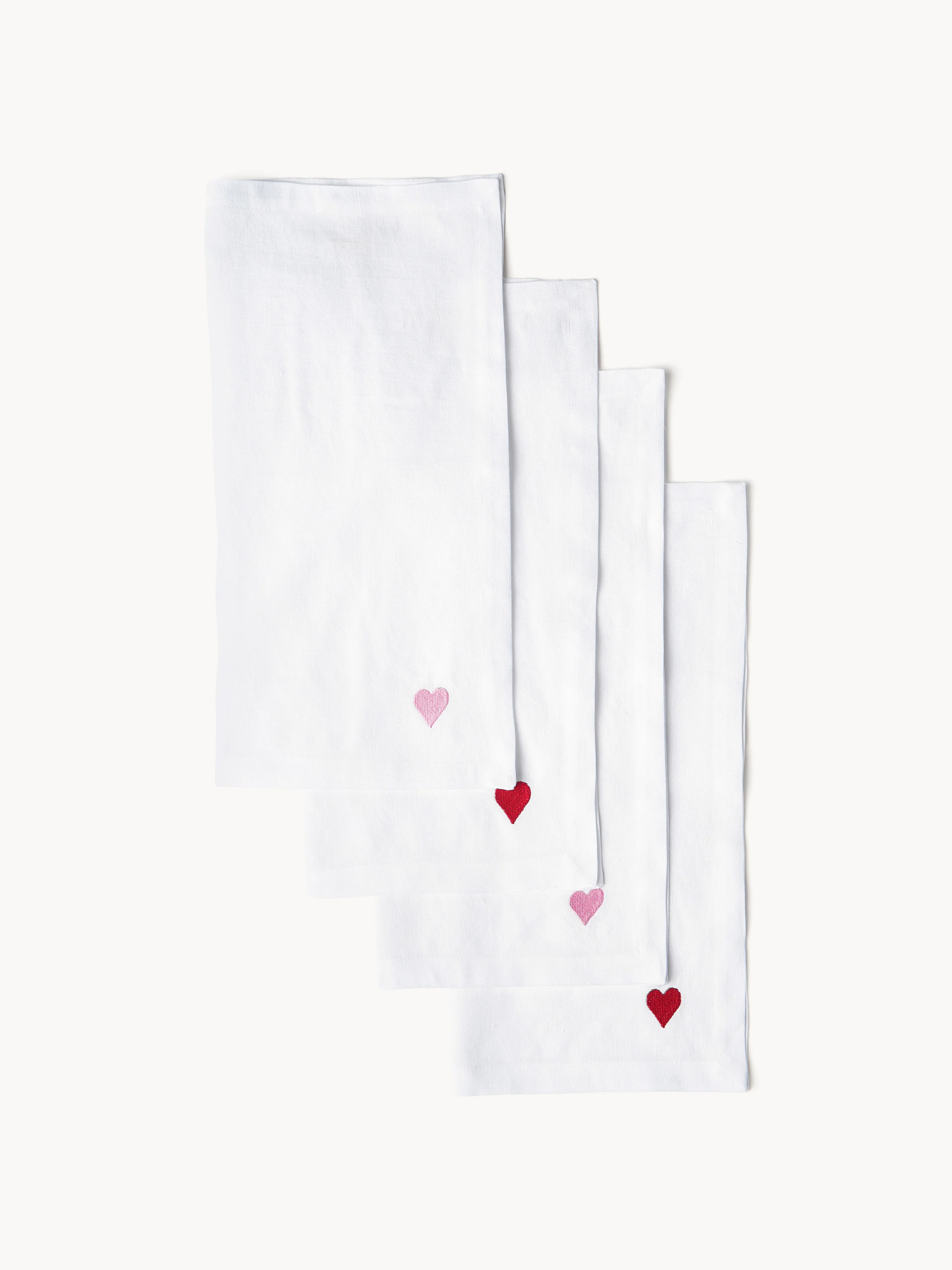 Leinen-Servietten Amore, 4er-Set
