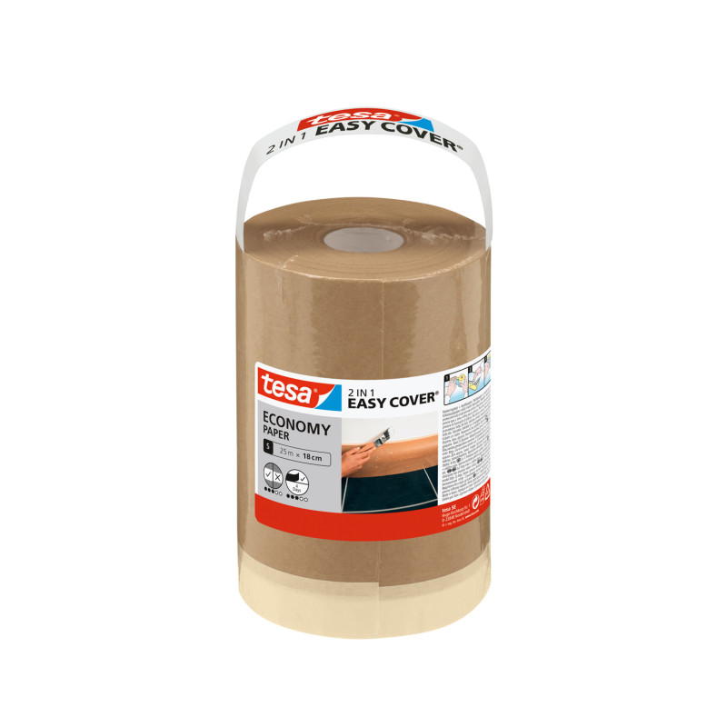 Plastique de protection Easy Cover Economy S 0,18 x 25 m TESA