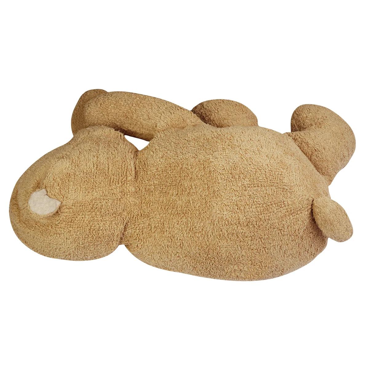 Lorena Canals - Sleepy Bear Pouf, 30 x 100 x 70 cm, light honey / soil brown / natural
