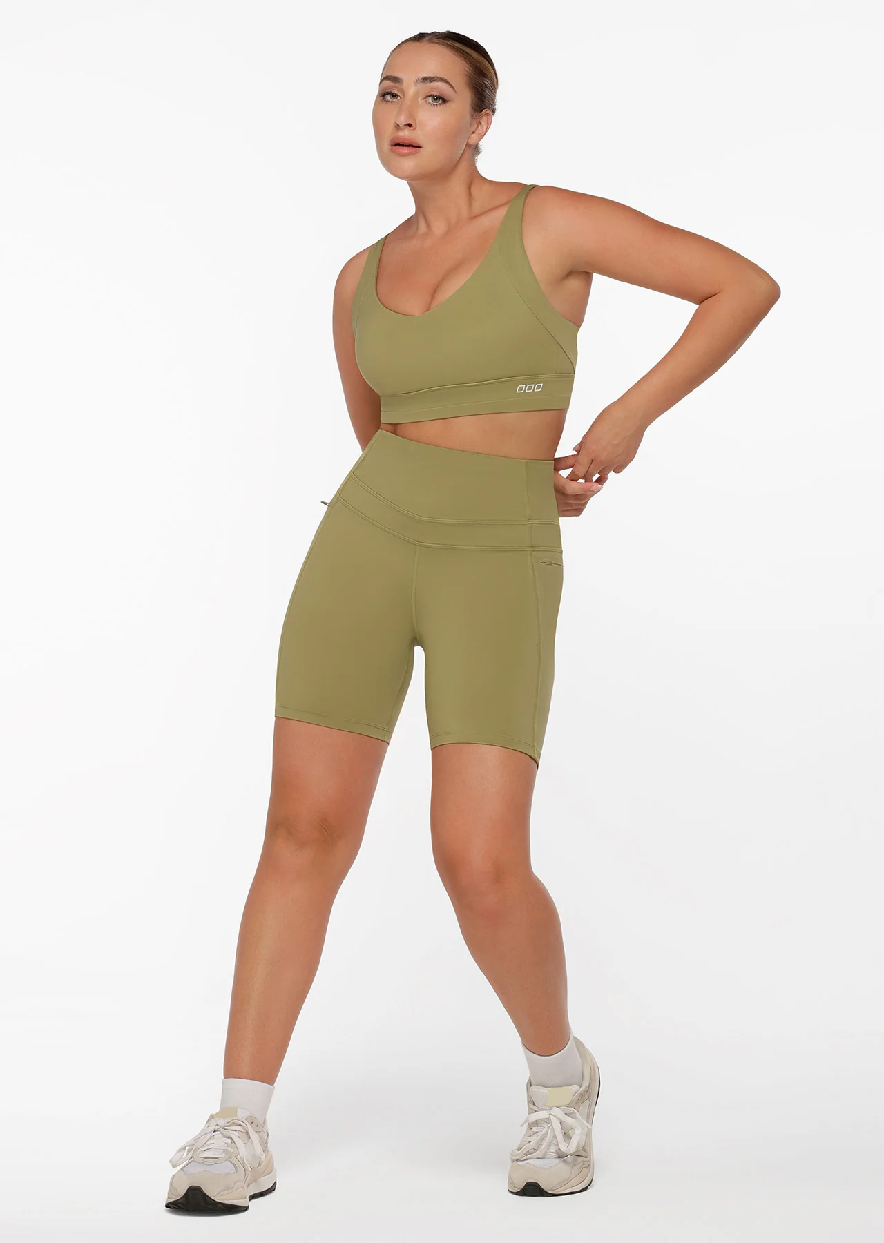 Stomach Support Zip Phone Pocket Bike Shorts