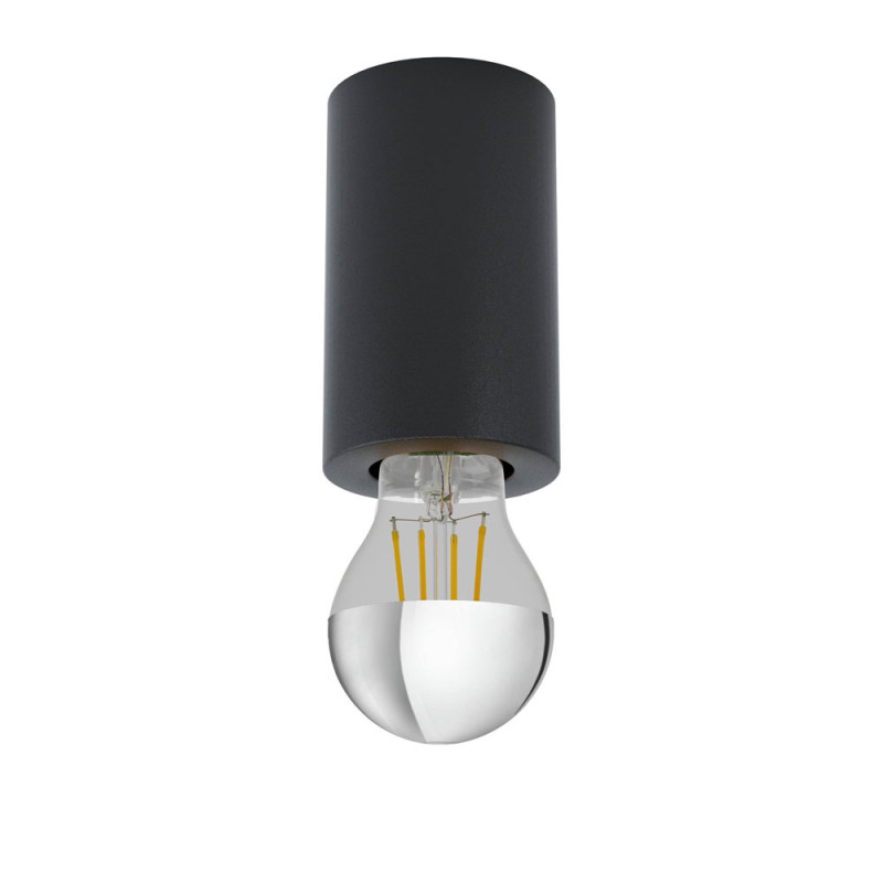 Plafonnier Saluzzo noir Ø 6,5 cm E27 40 W EGLO