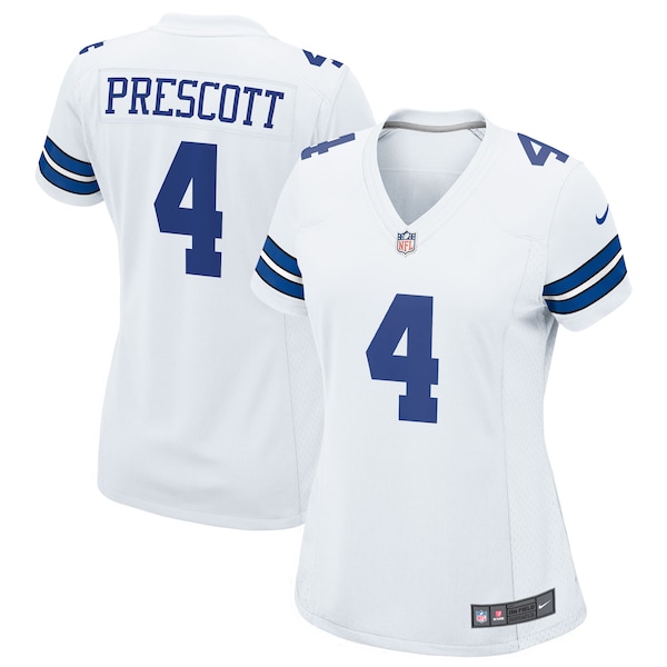 Dak Prescott Dallas Cowboys Nike Women's Team Game Jersey - White/Navy