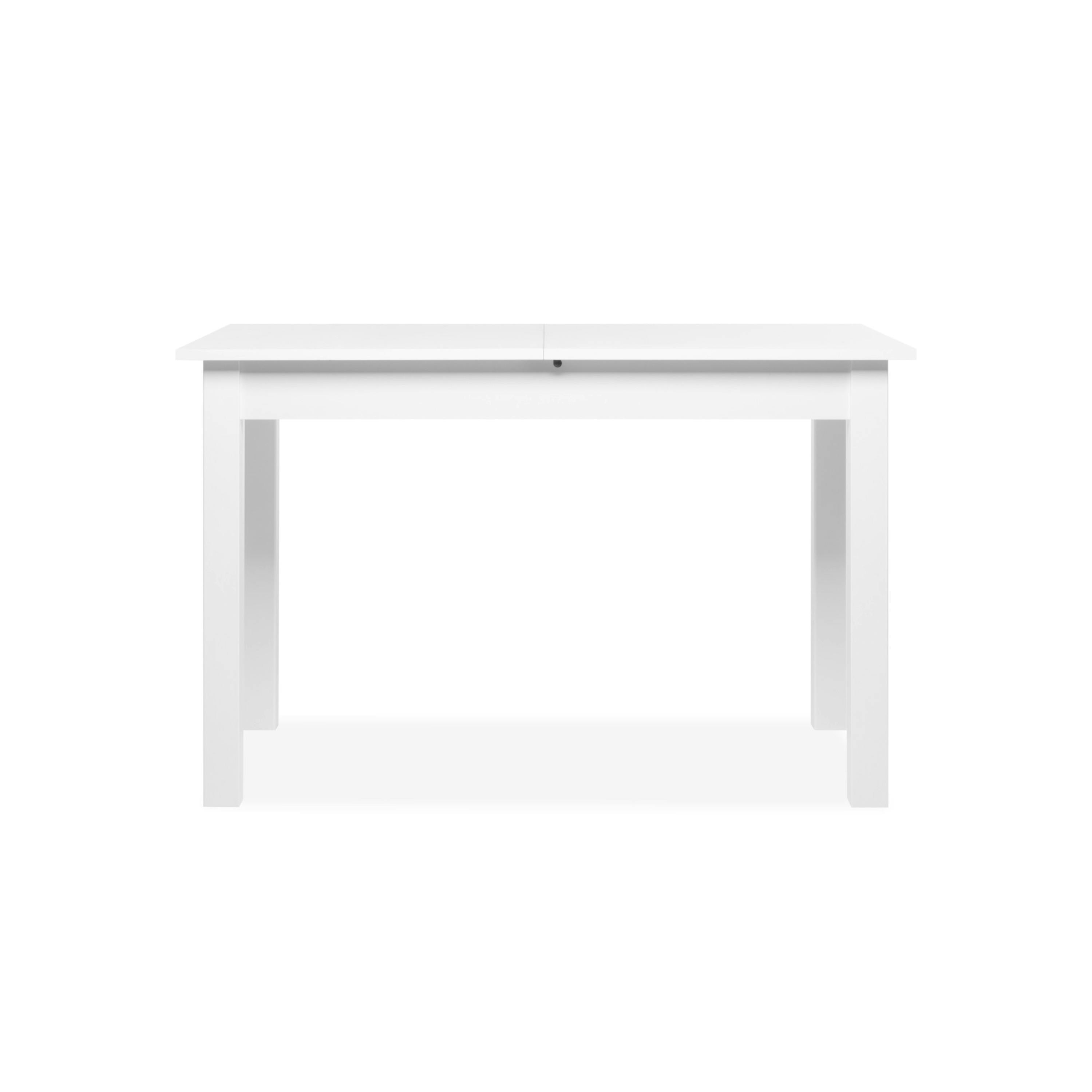 Table à manger blanche extensible 140-180 cm ALVA