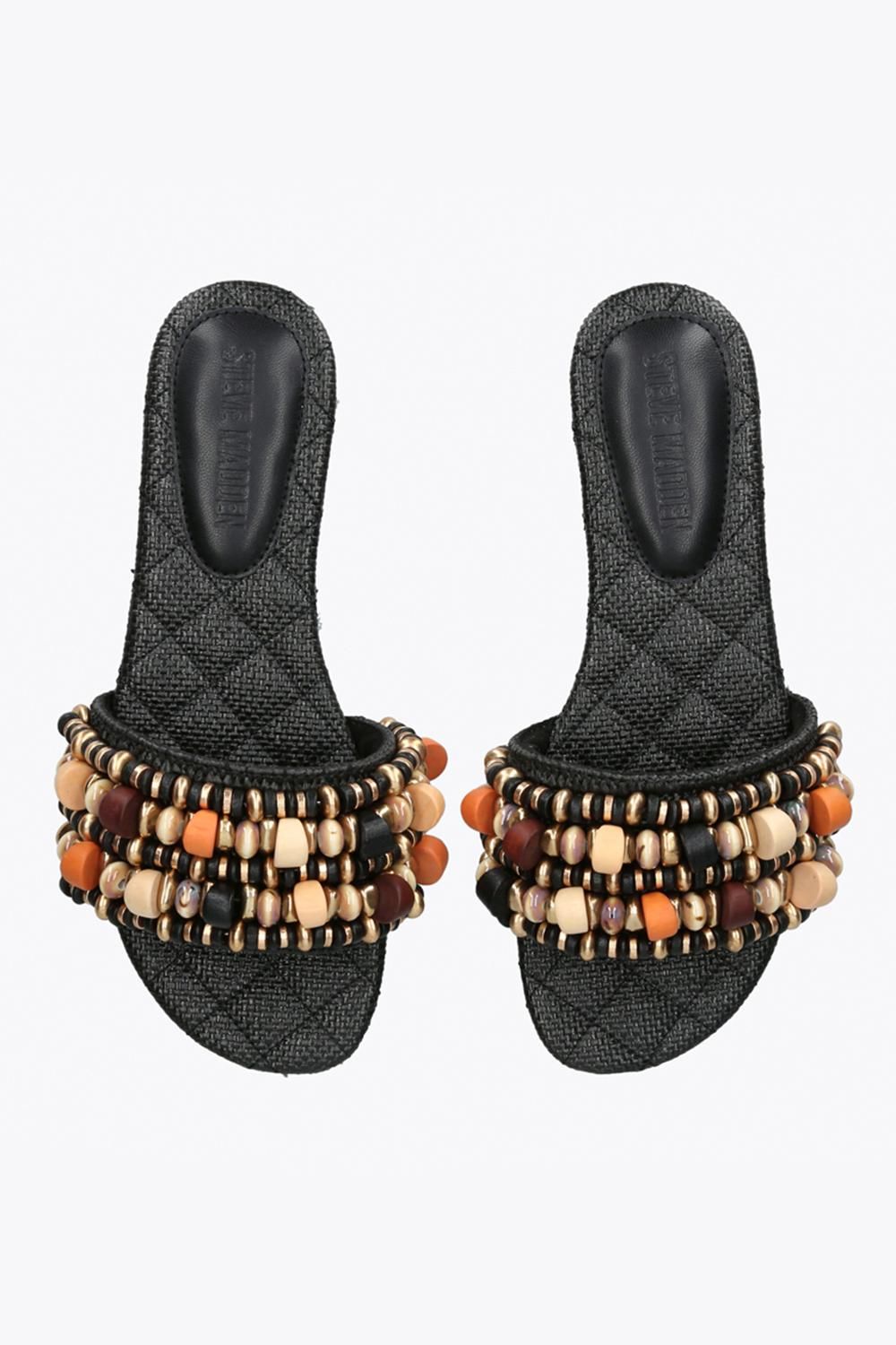 STEVE MADDEN Marika Black' Fabric Sandals