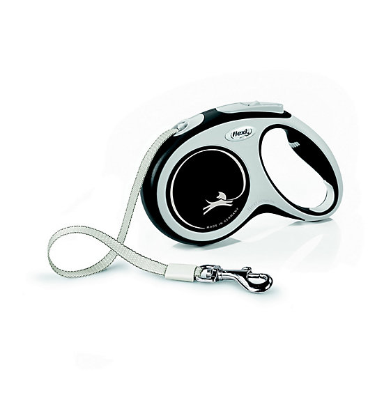 Laisse à enrouleur Flexi M L.5 m noir