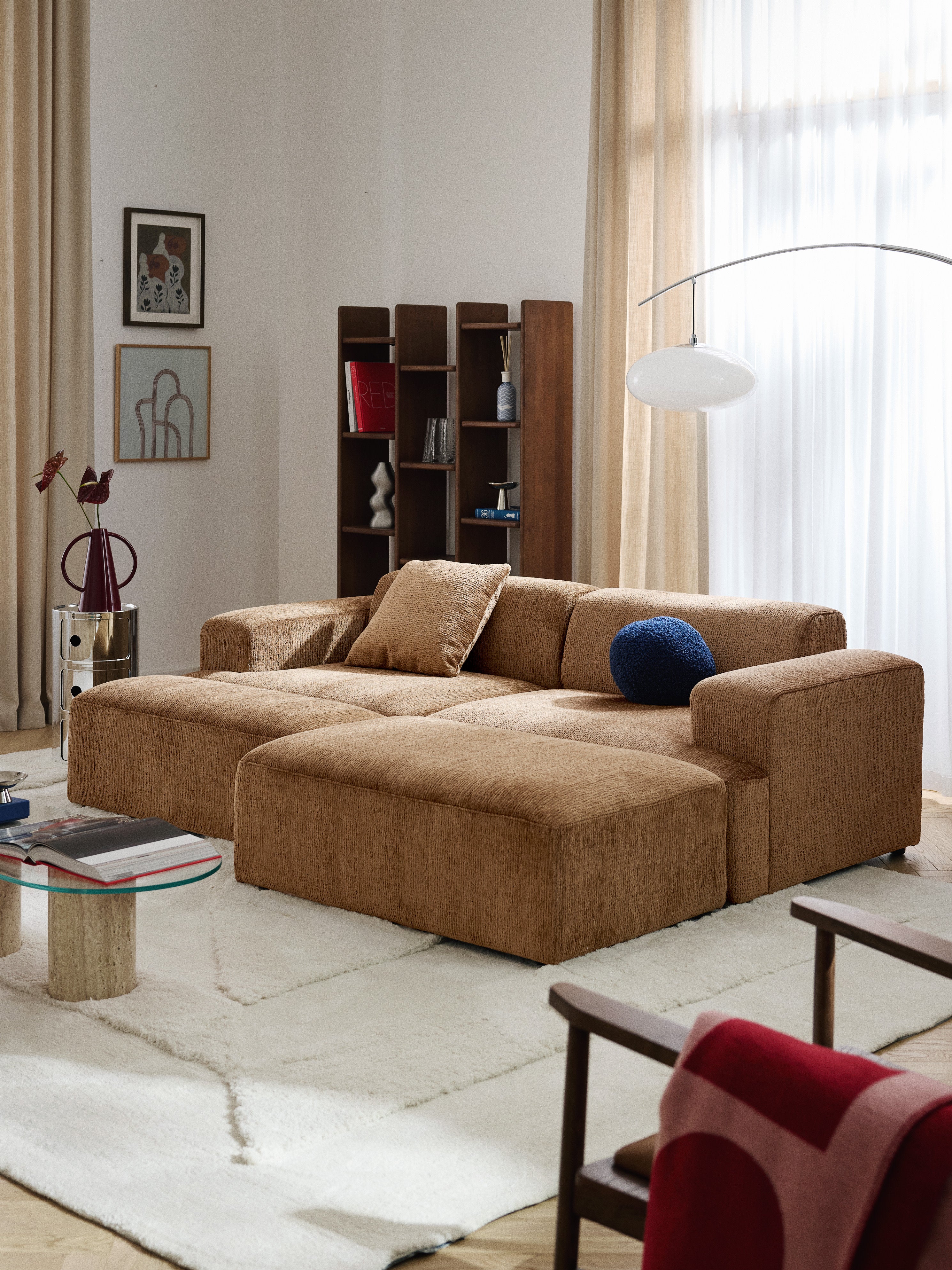 XL Sofa-Hocker Melva, B 116 x T 72 cm