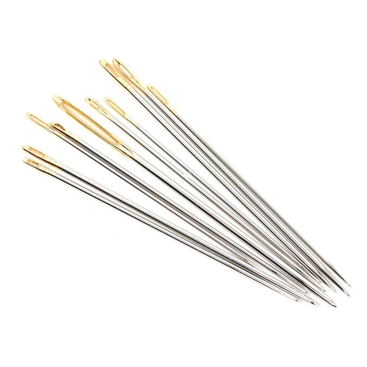 Hemline Gold Assorted Hand Needles 10 Pack